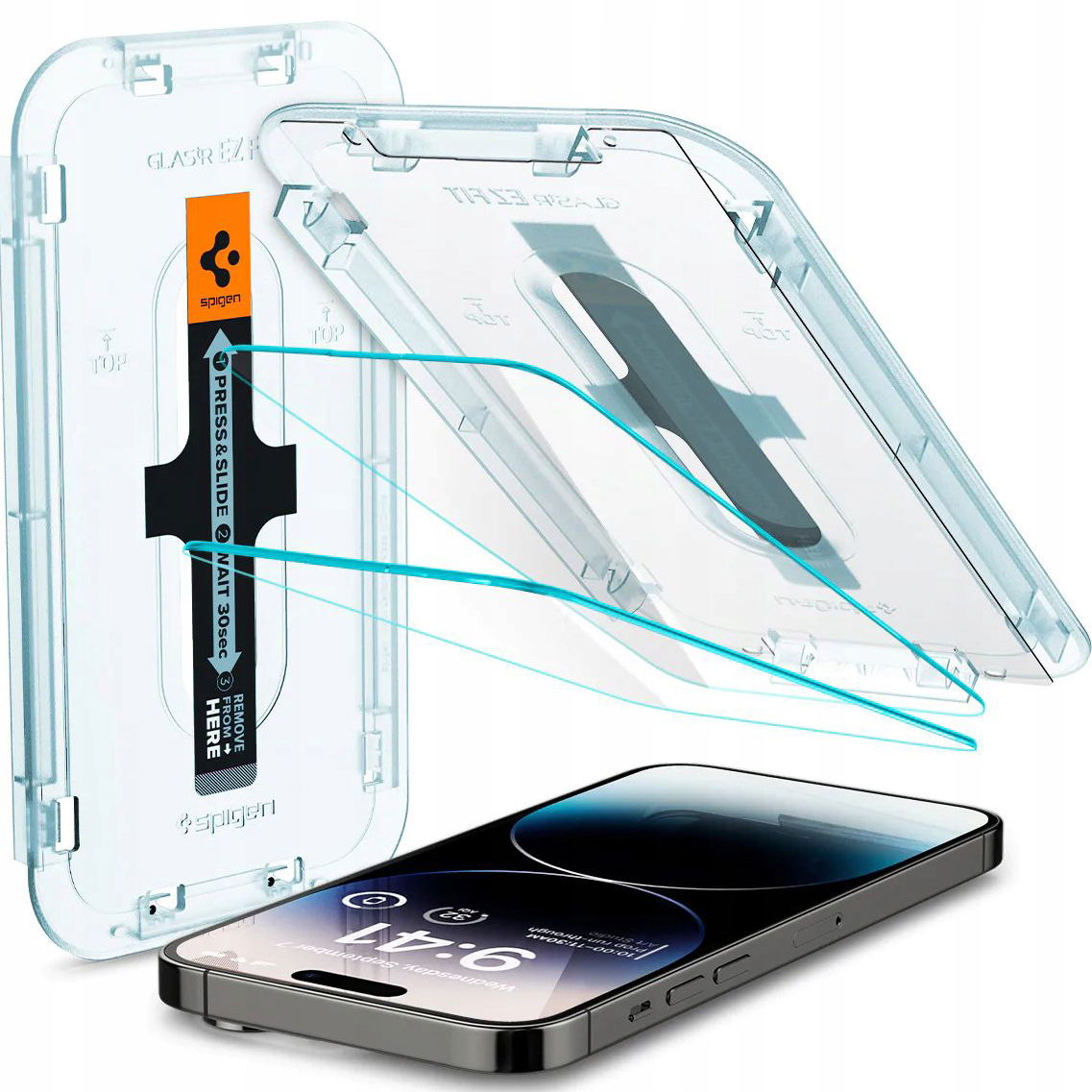 2 x 2 kusy Tvrdené Sklo Spigen pre iPhone 14 Pro Max