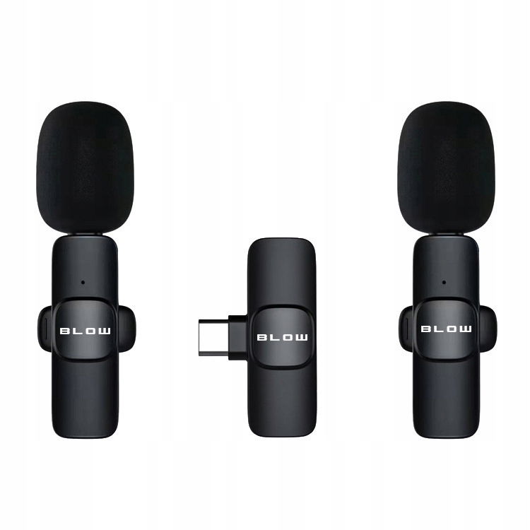 2 x 2 x Mikrofón Bezdrôtový Kravatový Adaptér Usb-c Pre Lightnin