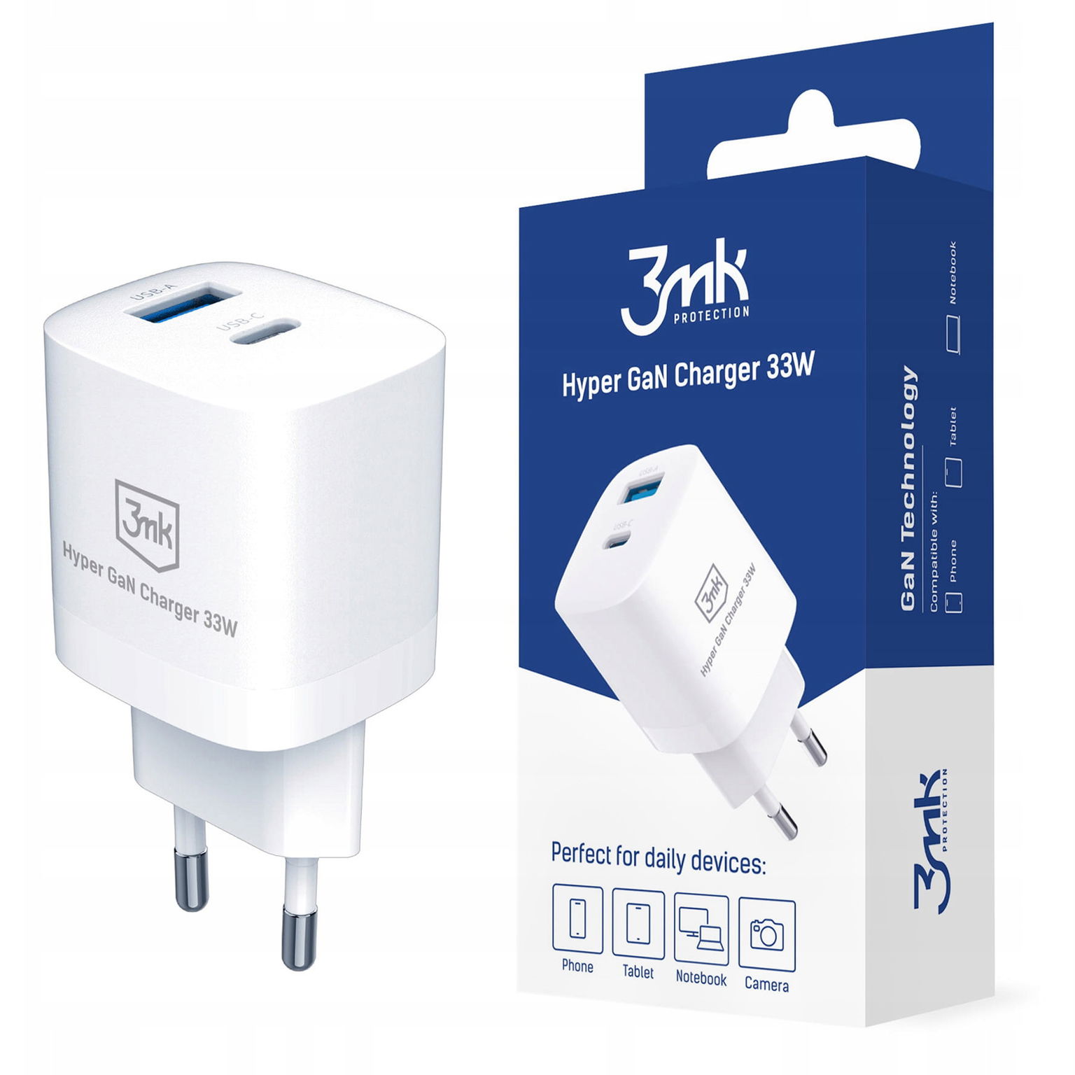2 x 3MK nabíjačka Hyper Gan 33W, prémiový produkt