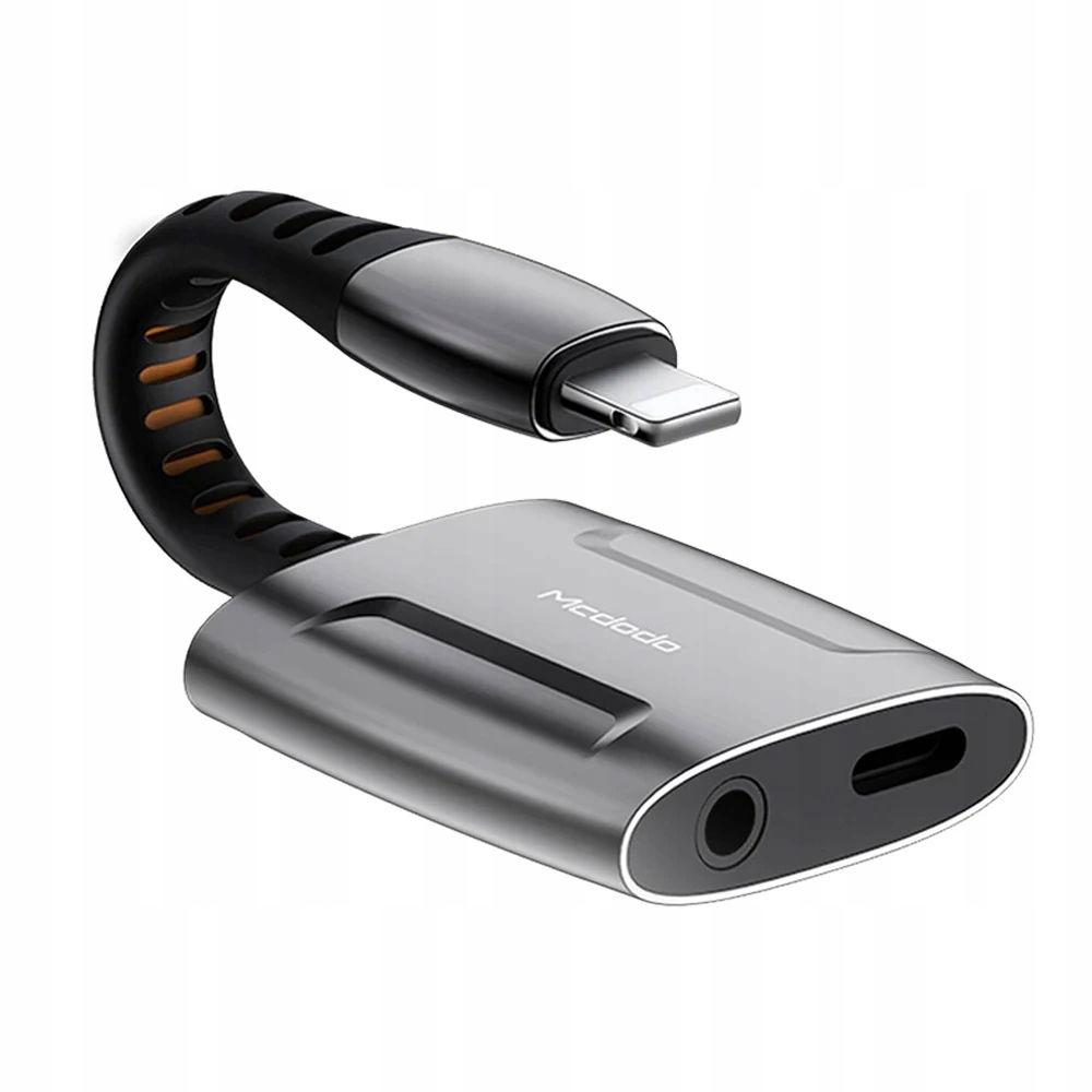 2 x adaptér Mcdodo Lightning na Lightning Aux Mini Jack 3,5 mm Qc 2A pre iOS a iOS