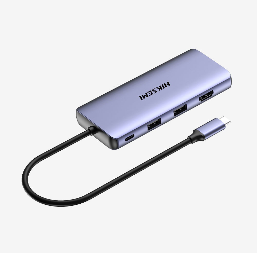 2 x adaptér Usb-c Lan Vga Usb Audio DS11 Hiksemi