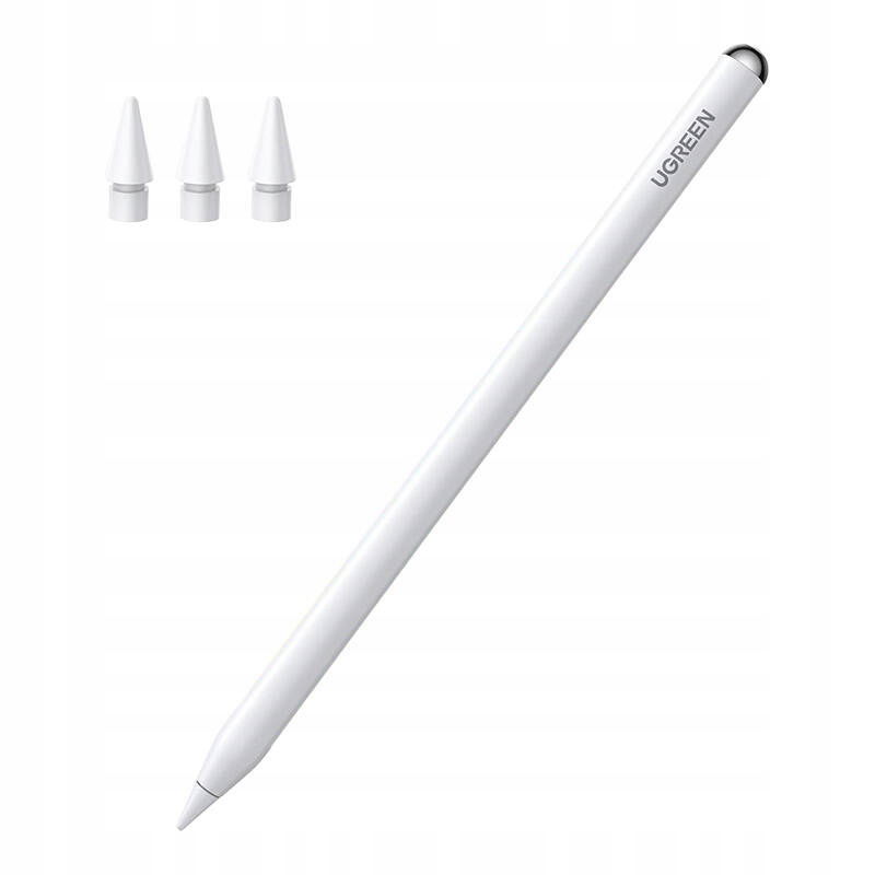 2 x Aktívny dotykové pero pre Apple iPad Ugreen LP707, Usb-c, Bluetooth 5.0 (biely)