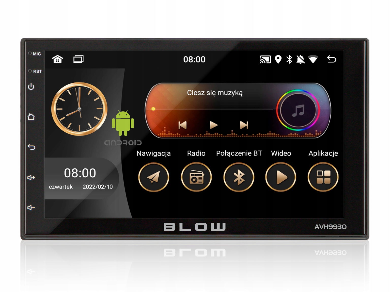 2 x Autorádio Android 12 Bluetooth Carplay Android Auto Mirror Link