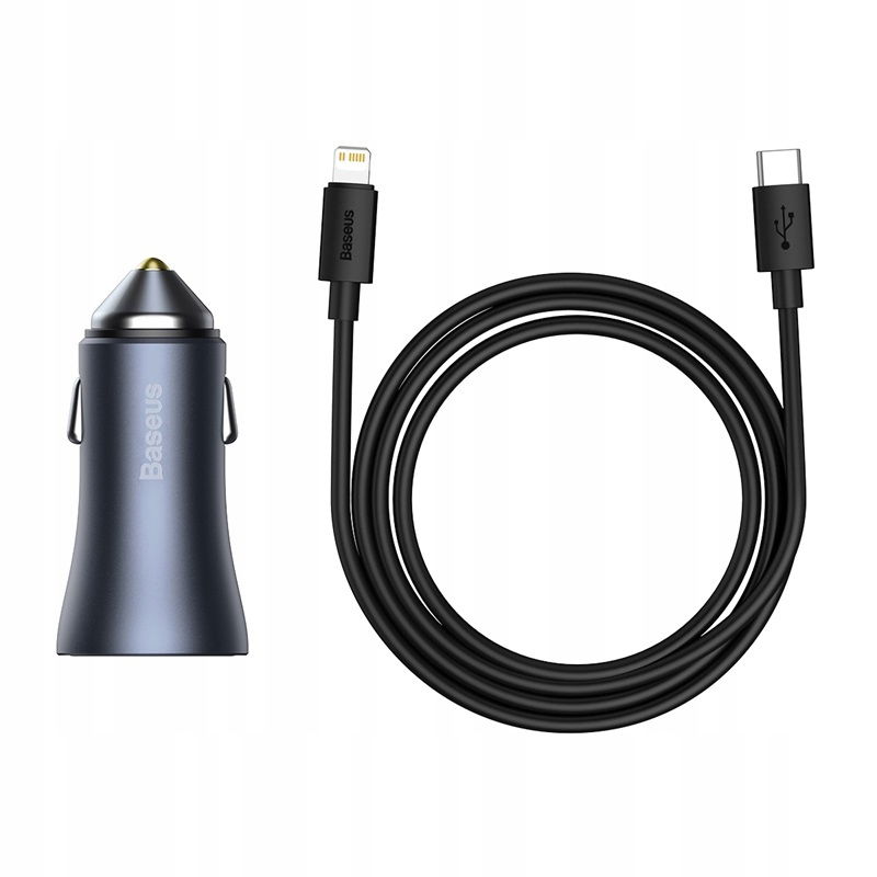 2 x Baseus Golden Contactor Pro rýchla nabíjačka do auta Usb typu C Us