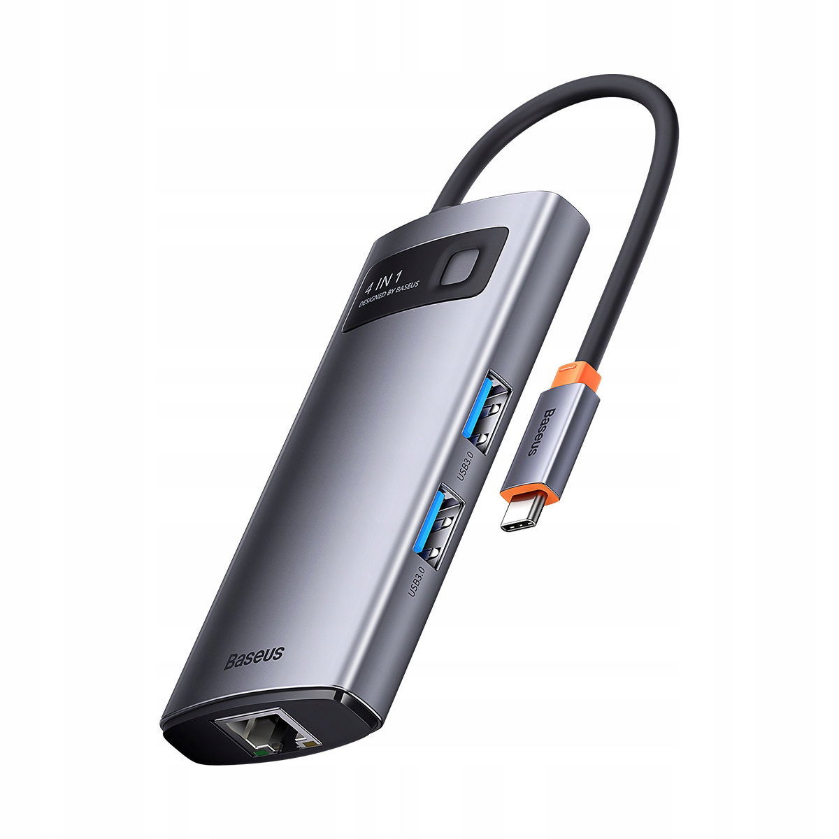 2 x Baseus Hub Adaptér Usb-c 4V1 3X Usb 3.0 5GBPS 1X Lan Ethernet RJ45 100