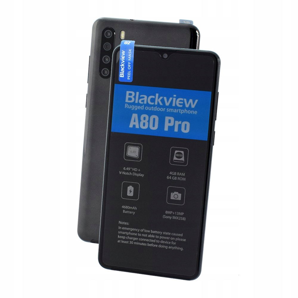 2 x Blackview A80 Pro 4/64GB 6,49" polnočná čierna