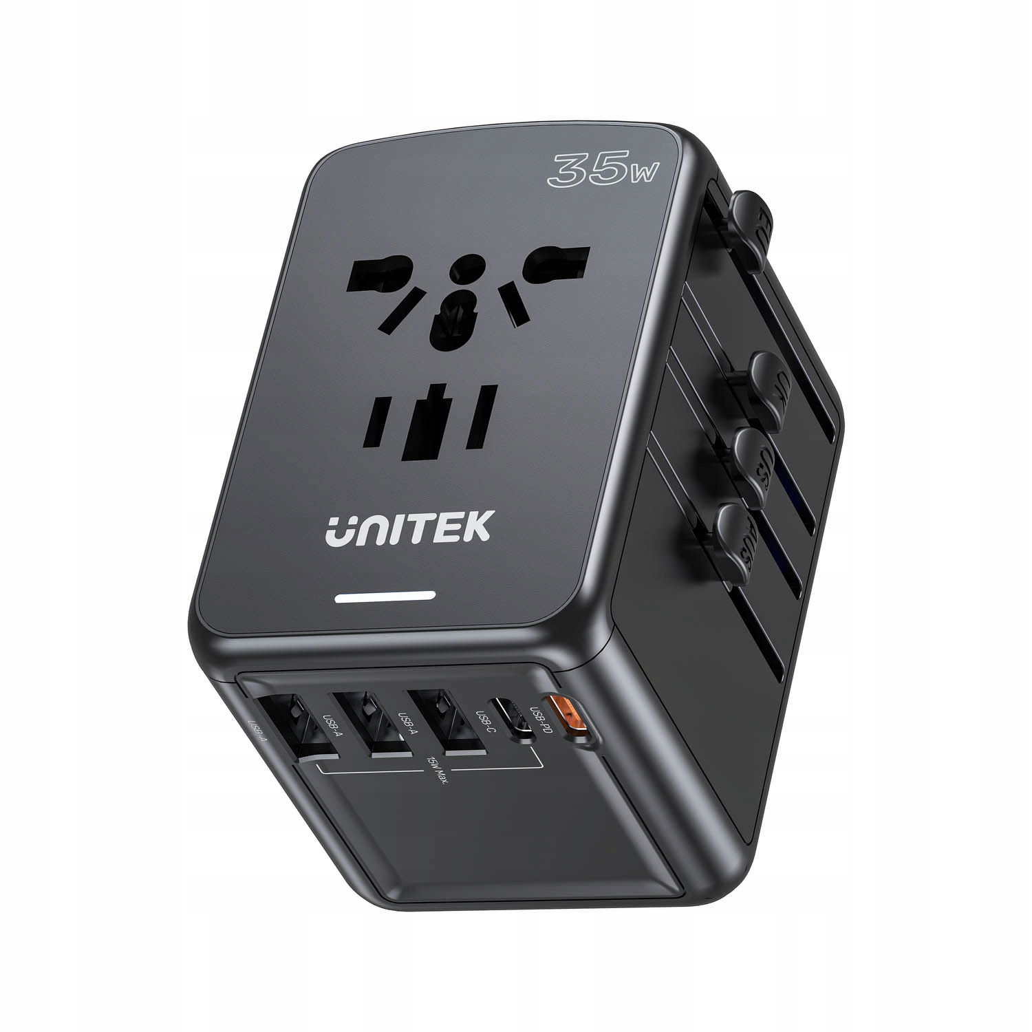 2 x cestovná nabíjačka Eu/us/uk/aus Pd 35 W GaN Qc 3.0 USBx3 USB-Cx2 Unit