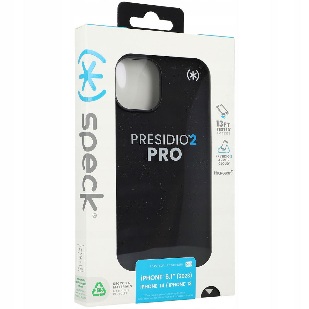 2 x Čierne Zadný Kryt Case Speck Microban Pre Iphone 15