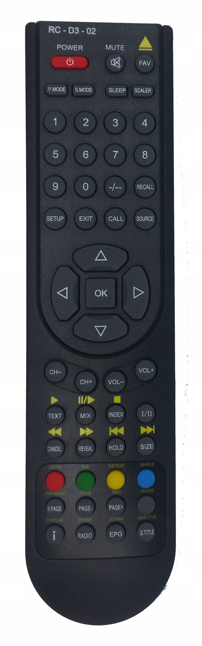 2 x Diaľkový Ovládač Technika Aeg Akai Salora Telefunken RC-D3-02