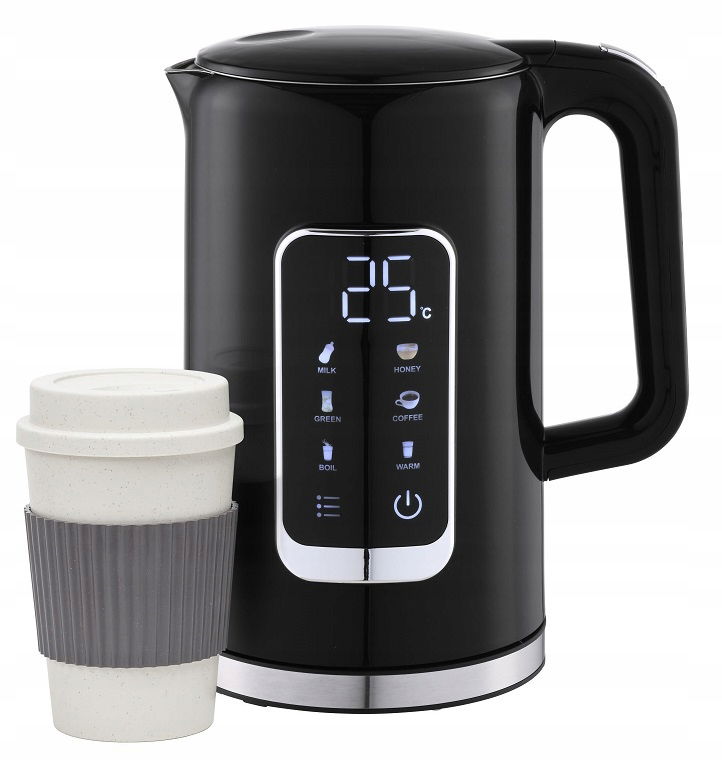 2 x elektrická kanvica Kettle 1.7L LCD 5 nastavení teploty hrnček 450 ml