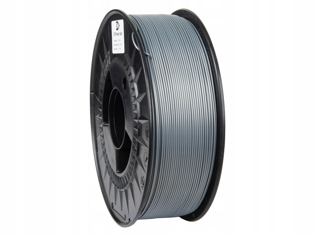 2 x Filament 3DPower Asa 1.75 mm strieborný 1 kg