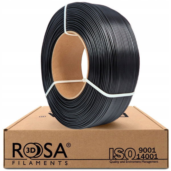 2 x Filament Refill PCTG+10CF Rosa3D Black Čierna 1 kg