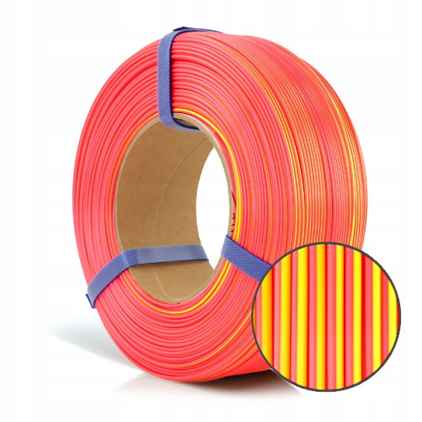 2 x Filament Refill Pla Magic Silk Rosa3D Neon Červený 1 kg