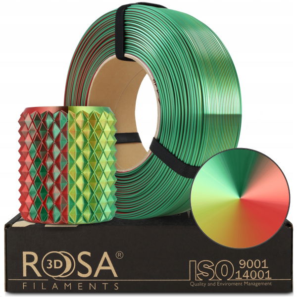 2 x Filament Refill Pla Magic Silk Rosa3D Xmas 1 kg