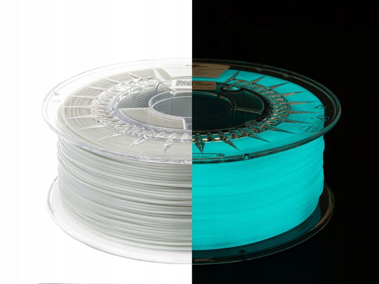 2 x Filament Spectrum Pla Glow 1.75 mm Blue Modrý 1 kg