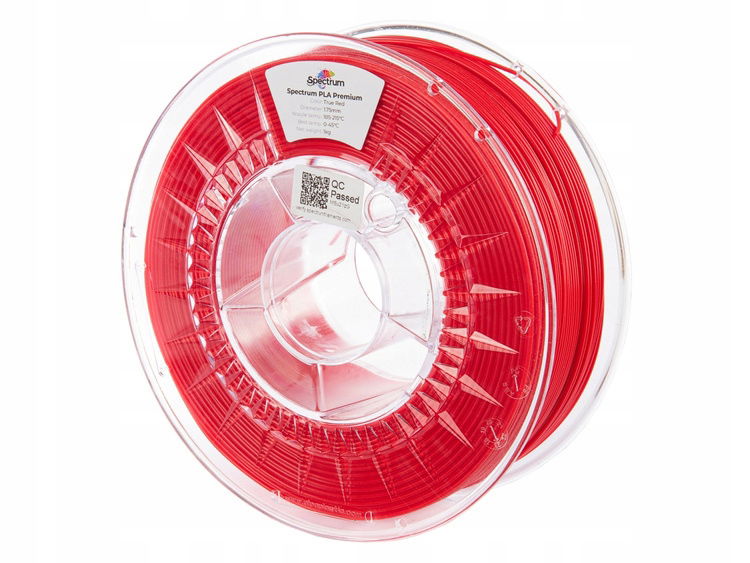2 x Filament Spectrum Premium Pla 1.75 mm True Red Červená 1 kg