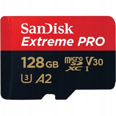 2 x Film 4K SuperRýchla karta SanDisk 128GB micro Sdxc
