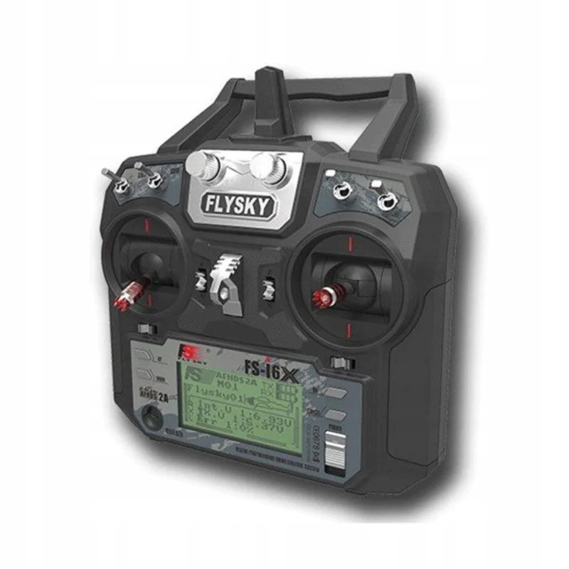 2 x Flysky Sada Vysielač Rc Prijímač FS-I6X A6B 2,4 Ghz LCD 6-10 Kan