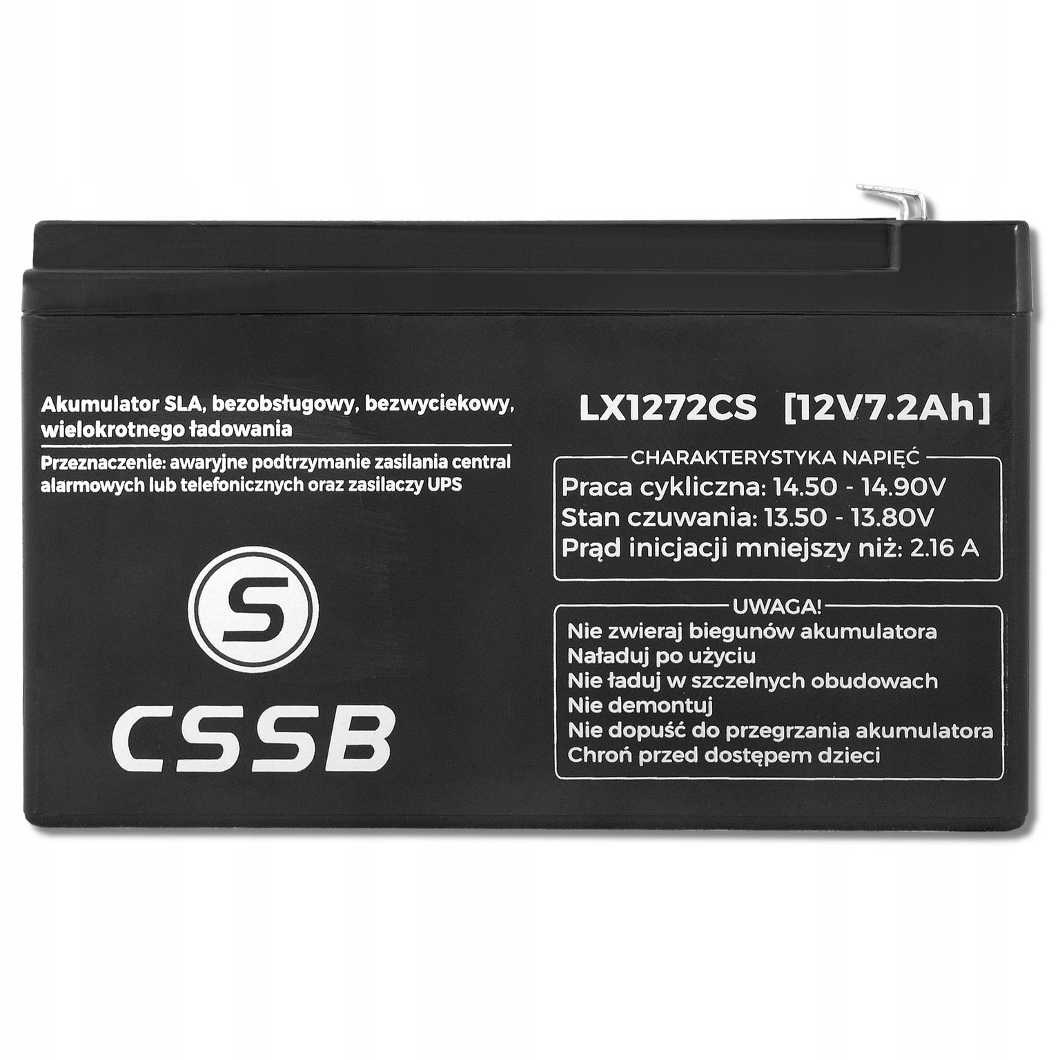 2 x Gélová batéria bezúdržbová Cssb 12 V 7200 mAh
