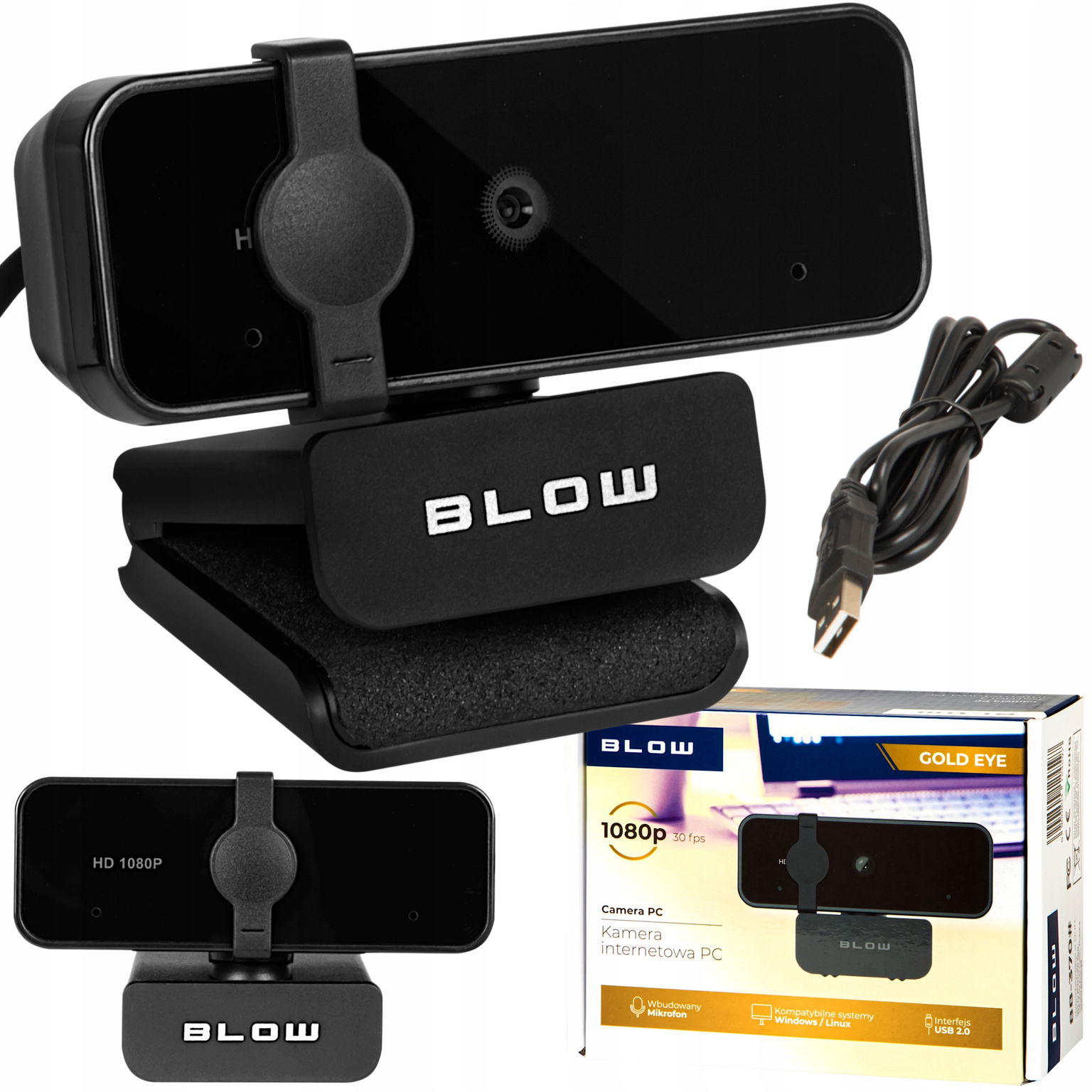 2 x Internetová Kamera Pre Počítač S Mikrofónom Full Hd 1