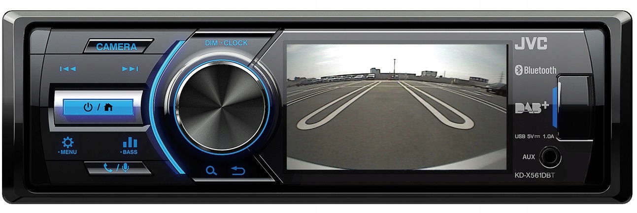 2 x Jvc KD-X561DBT autorádio 1DIN MP3 LCD Bluetooth anténa Dab