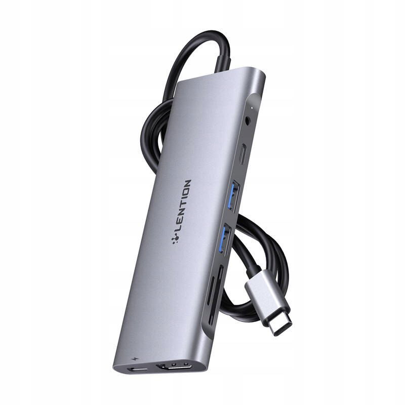 2 x Lention Adaptér Hub Adaptér 8v1 Usb-C na Usb-C Usb 3.0 Hdmi Pd 60W