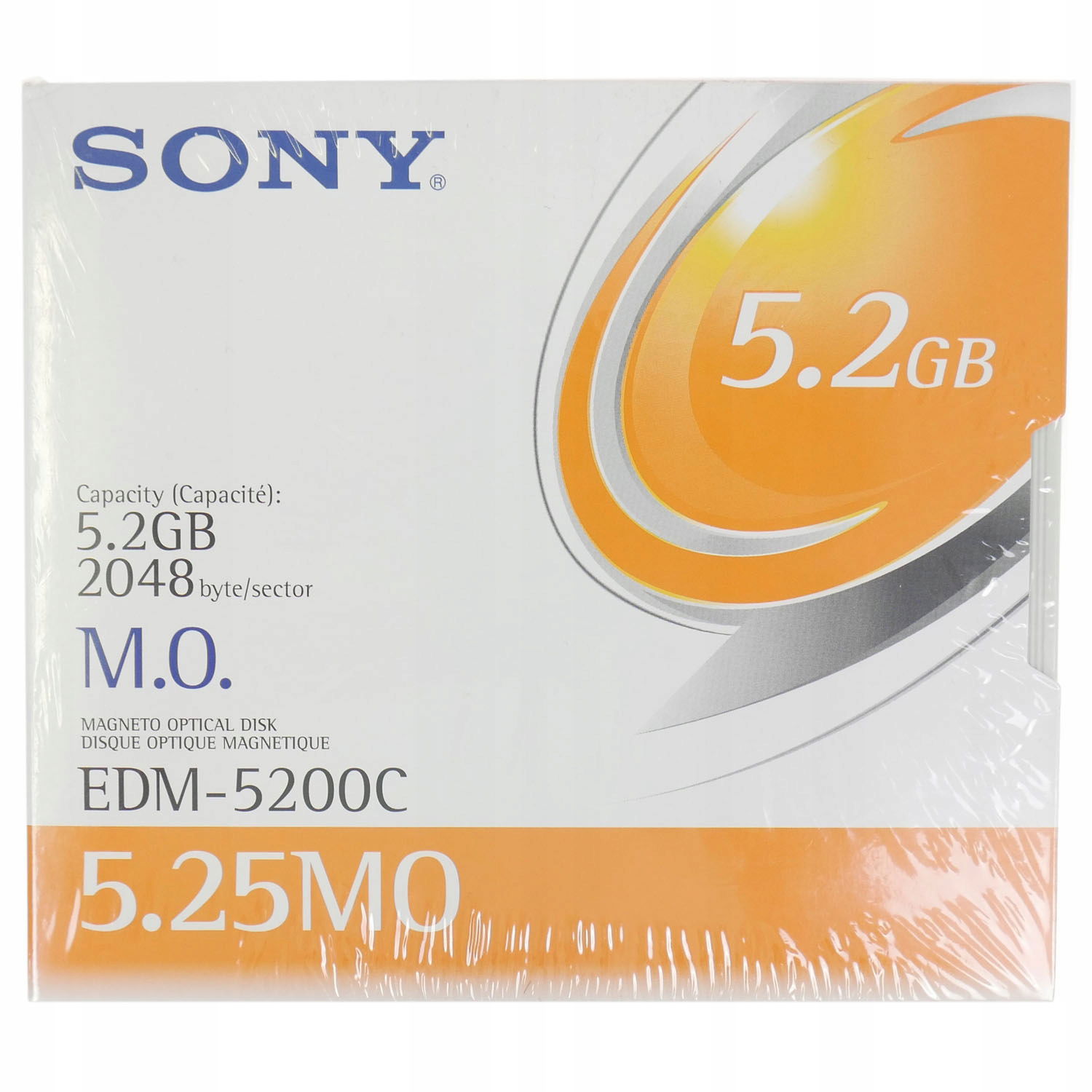 2 x magneto-optický disk Sony EDM-5200C 5.2 Gb