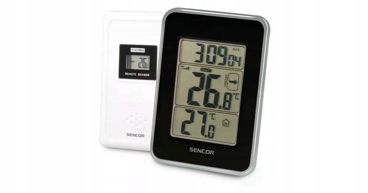 2 x Meteorologická stanica Prognoza LCD bezdrôtový senzor