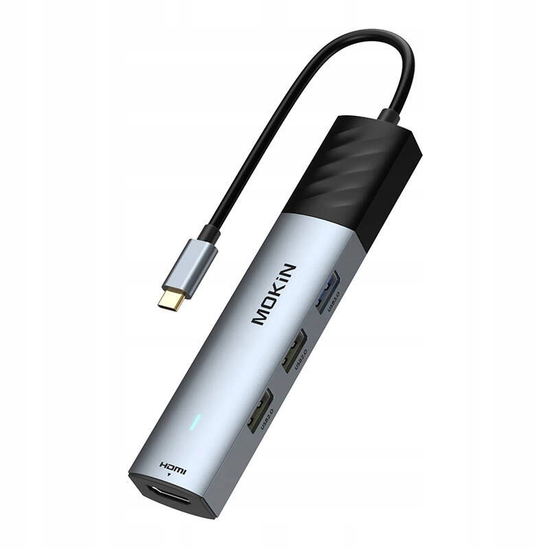 2 x Mokin adaptér Hub adaptér 5v1 Usb typu C do 3X Usb-a 1X Hdmi Usb-c