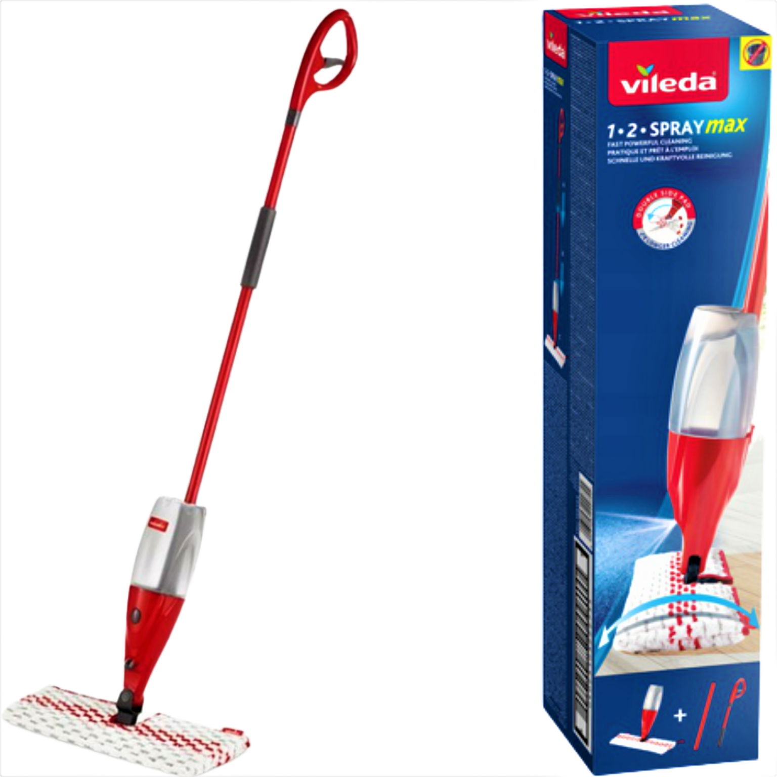 2 x Mop Vileda 1-2 Spray Max Box s rozprašovačom