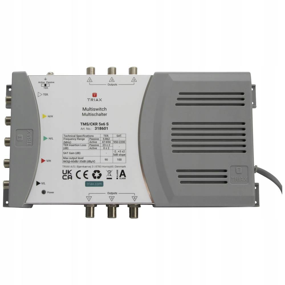 2 x Multiswitch TMS-5/6S 5 Vstupov 6 Výstupov Triax