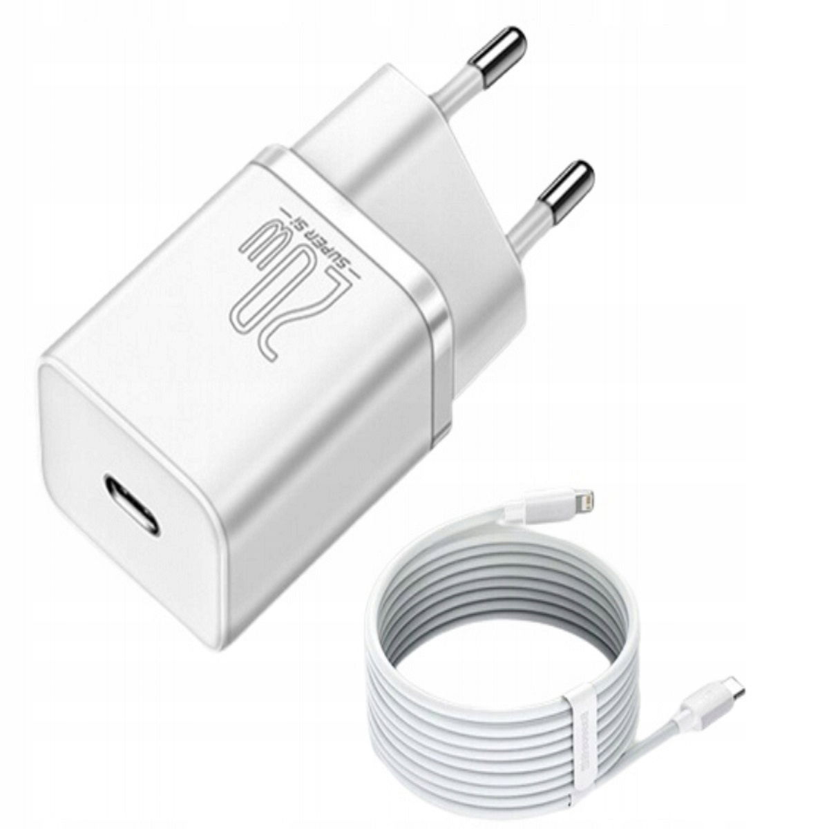 2 x Nabíjačka Napájací Adaptér Baseus Rýchla Pre Iphone 11 12 13 14 Pd 3.0 20W Kab