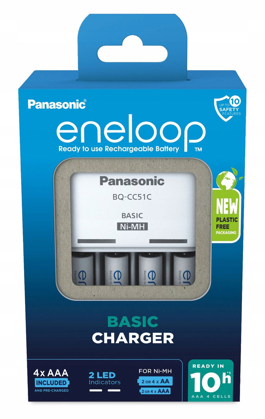 2 x Nabíjačka Panasonic Basic 4x Aaa 800 mAh