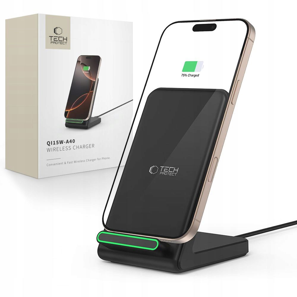 2 x Nabíjačka Tech-Protect QI15W-A40 čierna
