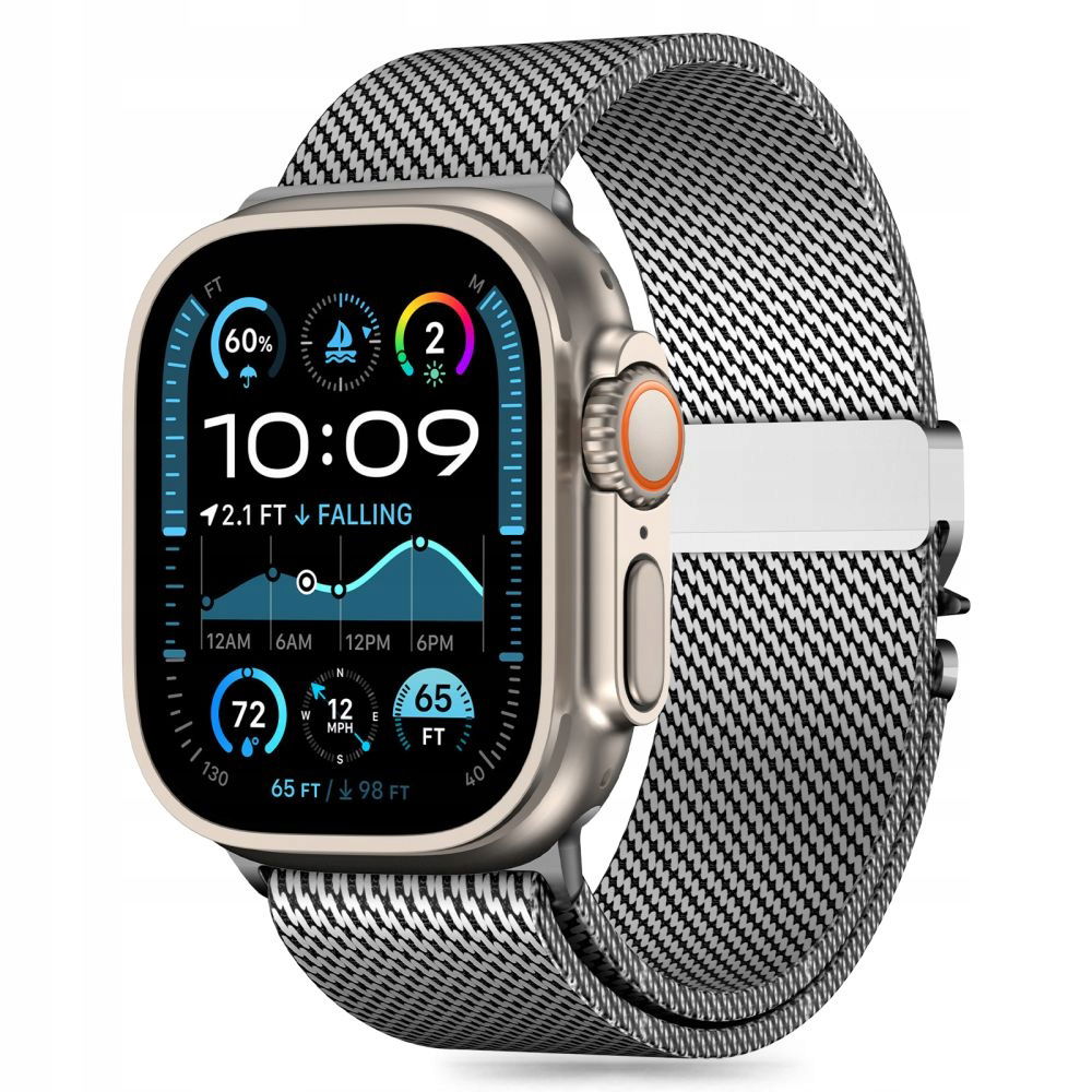 2 x Náramok Techprotect Milano Pre Apple Watch 44/45/46/49MM Strieborná Oceľ
