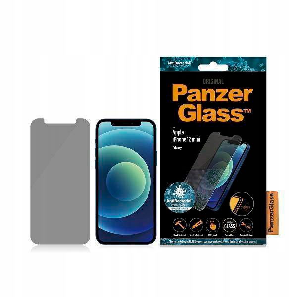 2 x PanzerGlass Standard iPhone 12 Mini Privacy Antibakteriálne