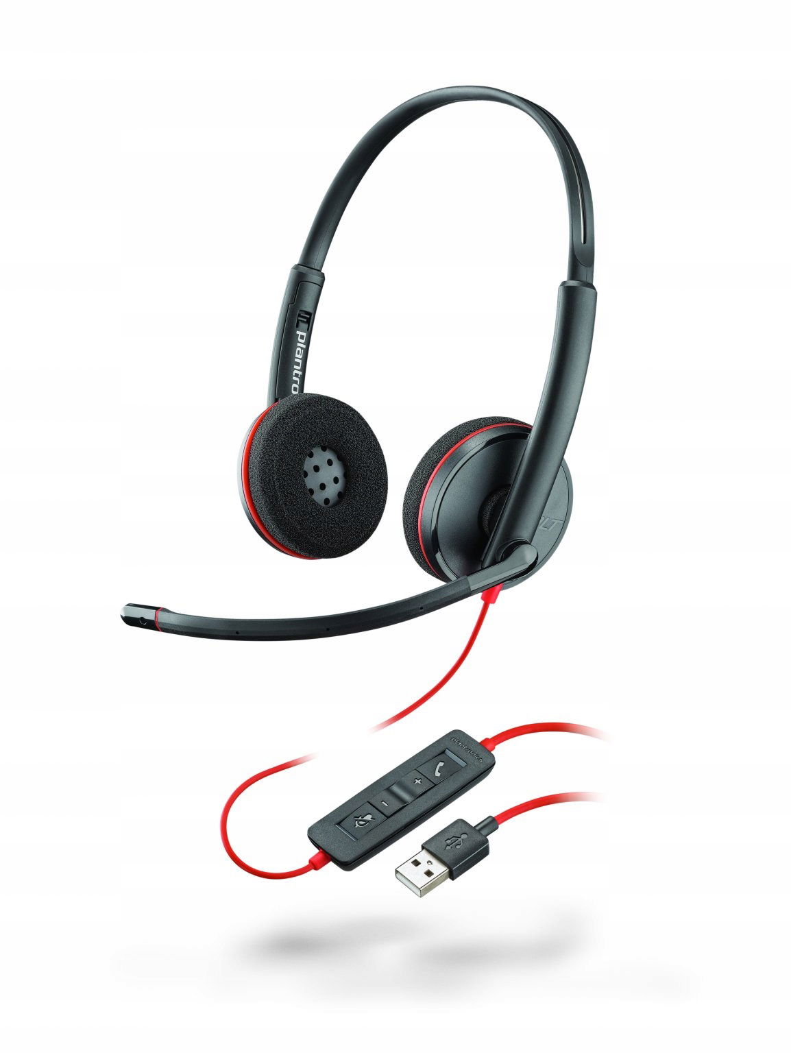 2 x Plantronics Blackwire C3220 Usb slúchadlá s mikrofónom