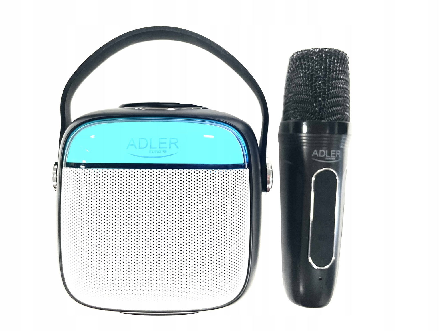 2 x Prenosný Reproduktor Karaoke Sd Usb Aux Bluetooth Bezdrôtový Mikrofón