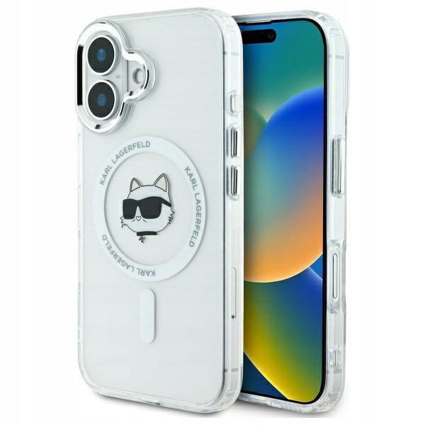 2 x puzdro Karl Lagerfeld KLHMP16MHLSCHH iPhone 16 Plus 6.7" biela/biela farba