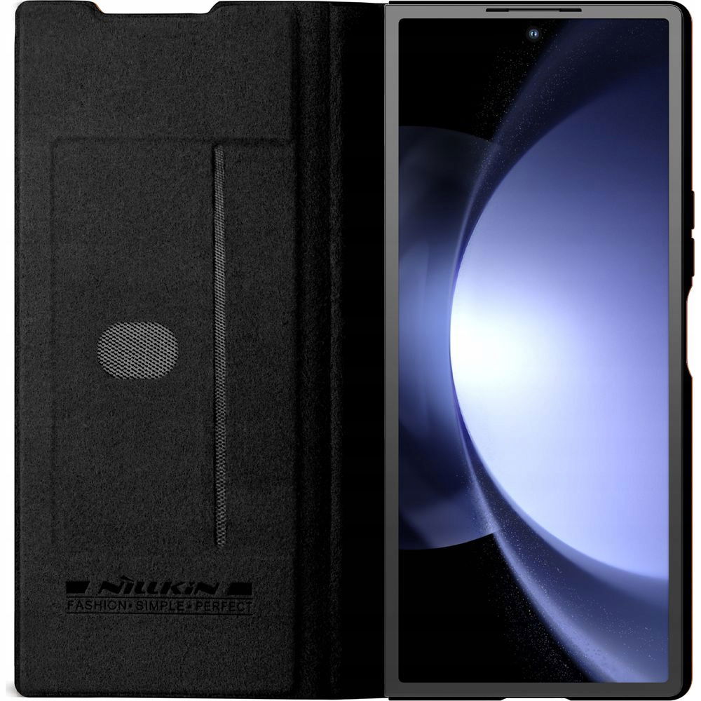 2 x Puzdro Nillkin Pre Samsung Galaxy Z Fold 6 Koža Čierna