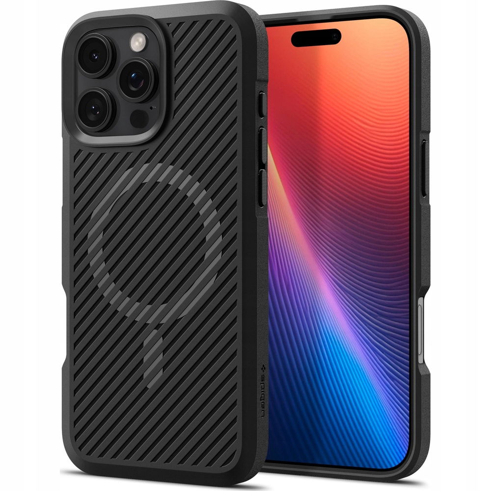 2 x Puzdro Spigen Core Armor Pre Apple Iphone 16 Pro Max Čierny Matný Kryt