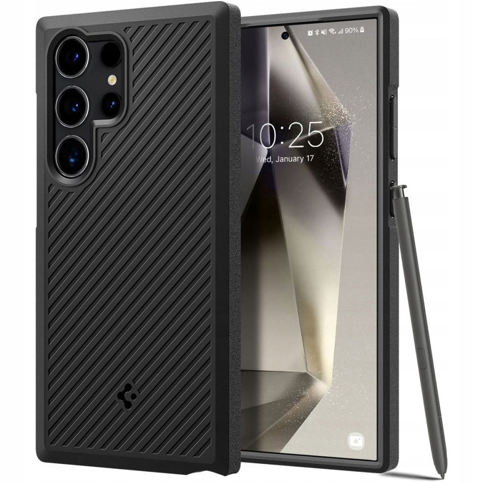 2 x puzdro Spigen Core Armor pre Samsung Galaxy S24 Ultra, matné, čierne