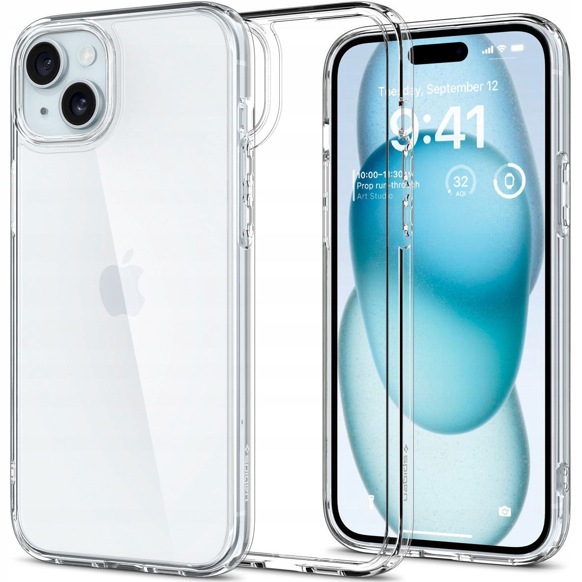 2 x puzdro Spigen Ultra Hybrid na iPhone 15 priehľadné