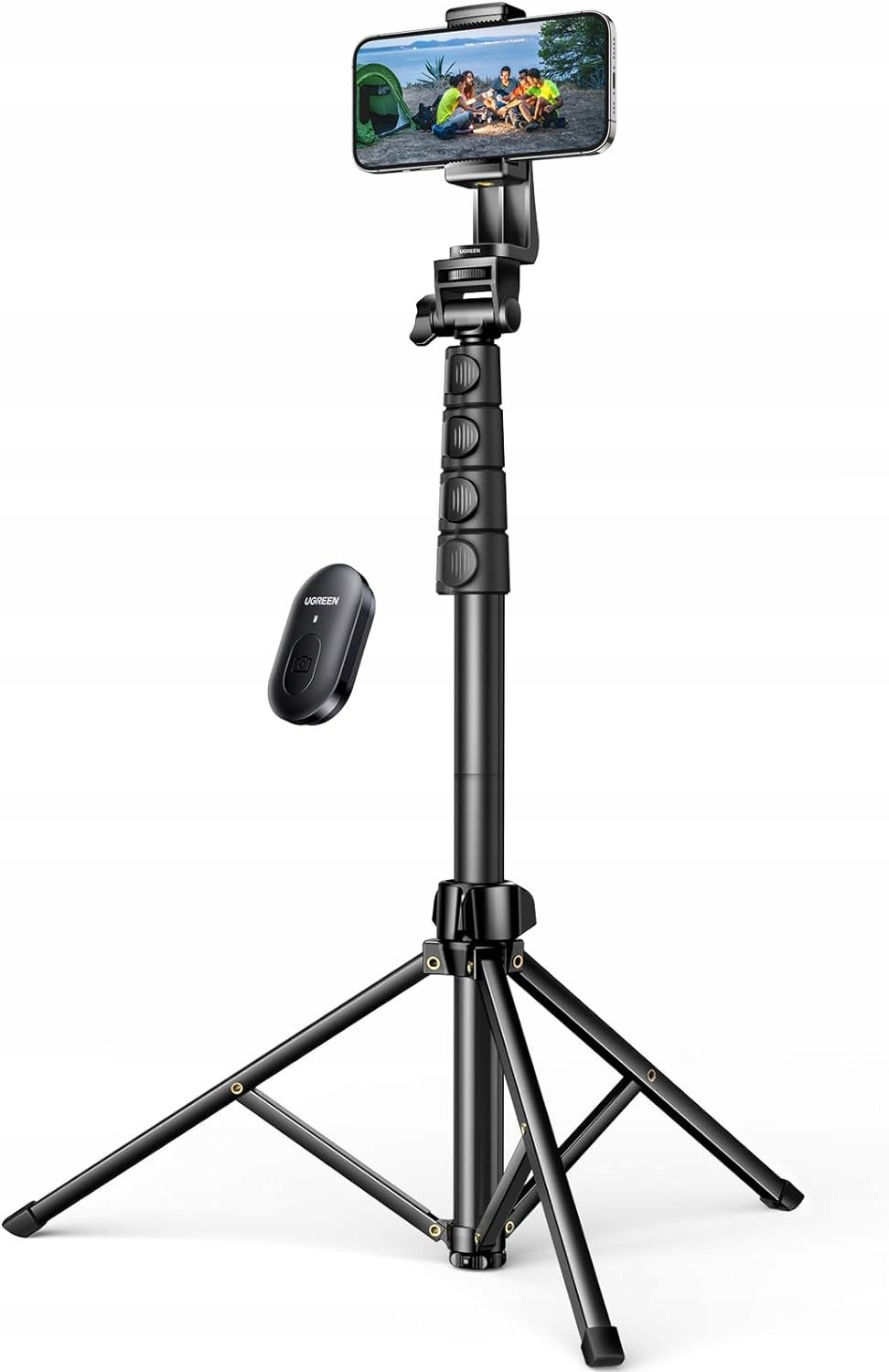 2 x Selfie Stick Statív Ugreen LP680 1,7 m Bluetooth diaľkové ovládanie pre telefón
