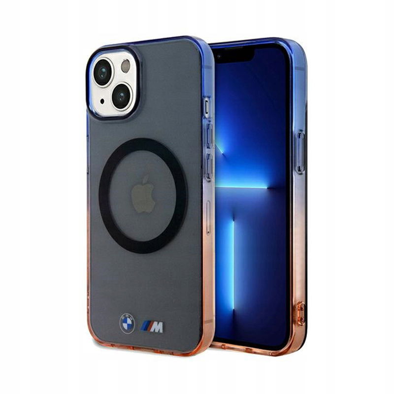 2 x Silikónové Puzdro Bumper Gradient Magsafe Pre Iphone 15 Plus 14 Plus Šedé