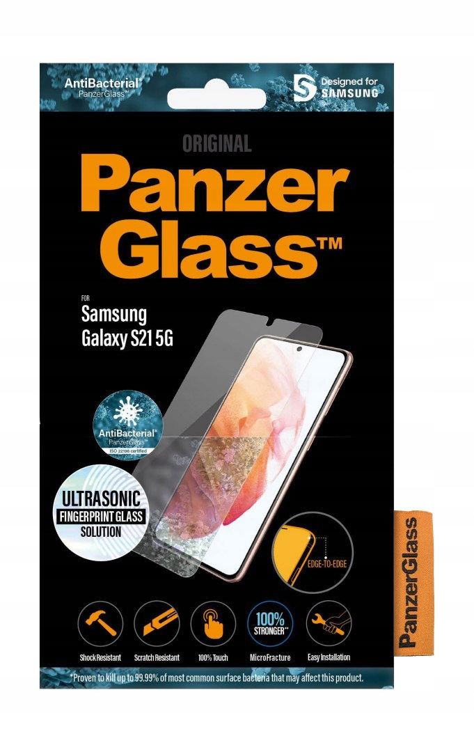 2 x sklo PanzerGlass E2E Microfracture antibakteriálne pre Samsung Galaxy S2