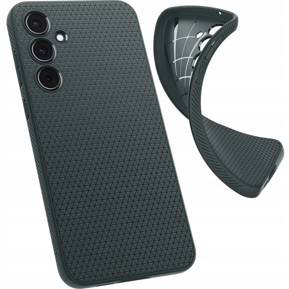 2 x Spigen Elastické Prispôsobené Puzdro Case Tpu Pre Galaxy A55 5G Matte Gre