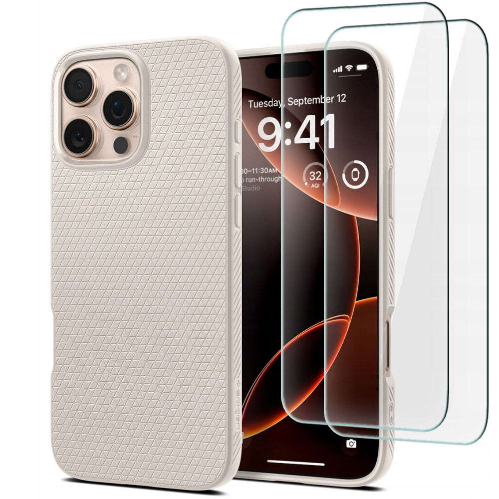 2 x Spigen Elastické Puzdro Tpu Pre Iphone 16 Pro Max Titanium 2-PAK S