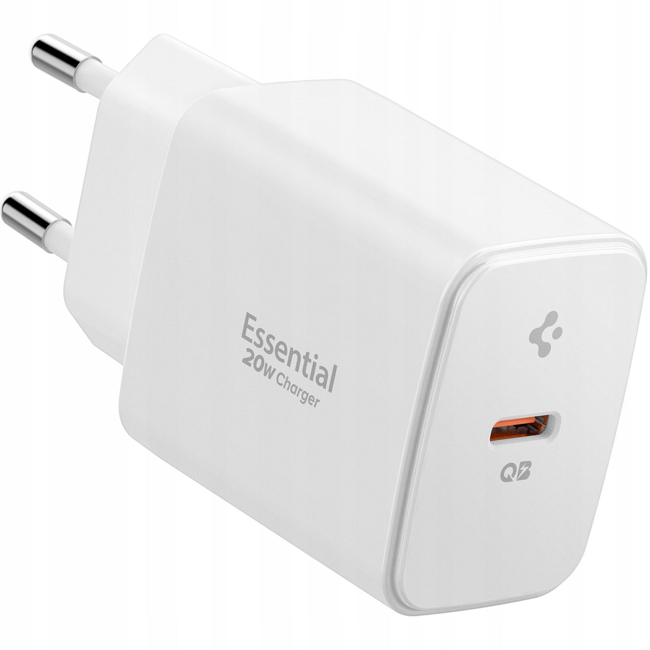 2 x Spigen Essential Nabíjačka 20W biela
