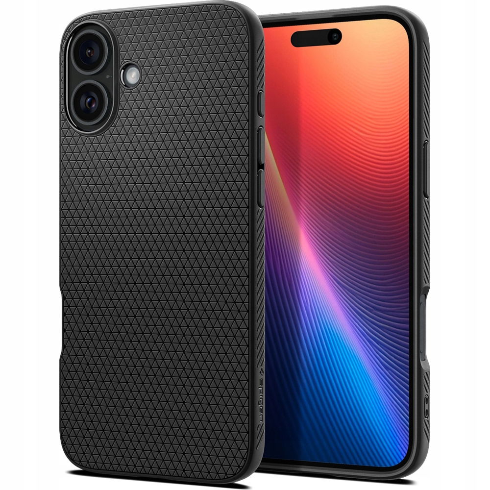 2 x Spigen Liquid Air pre iPhone 16 Plus – čierne